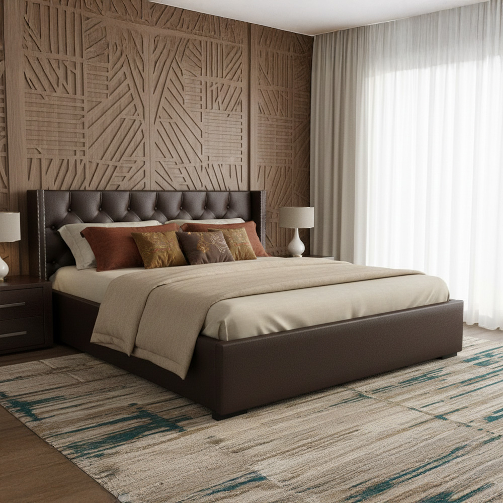 Deep Brown Bed -King size